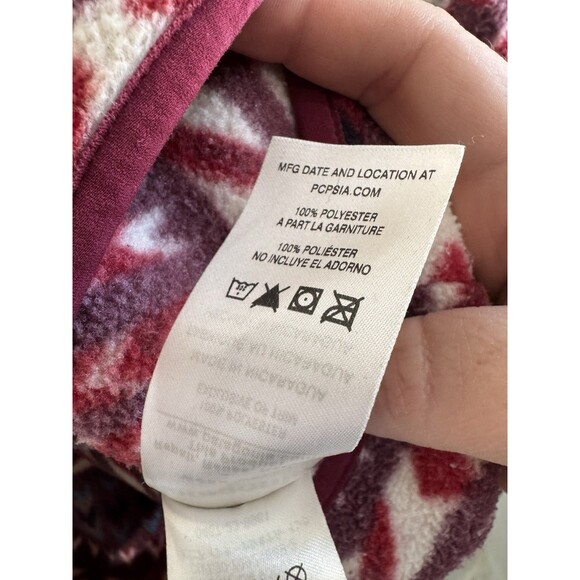 PATAGONIA Synchilla Lightweight Kuta Klash Aztec Snap-T Fleece Pullover Large - Picture 9 of 14